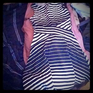 Express dress blue/white